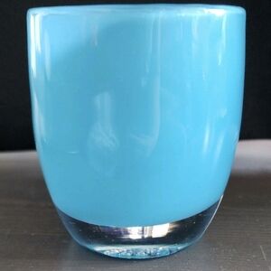 White Glassybaby Candle Holder